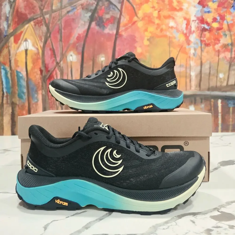 Topo Athletic Ultraventure 4 Black Lime Womens Size 8.5 Trail Running Hiking